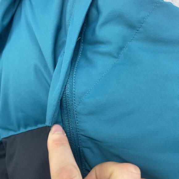 DC Downhill Boy XL (Men ~ S) DownInsulated Snowboard Puffer Jacket Blue / Green - Picture 12 of 16